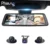 Phisung V9 Più 4CH Telecamere lens 10 “Android Navi auto della macchina fotografica con gps dello specchio di retrovisione dvr registratore di azionamento ADAS WIFI RAM2GB + ROM32G