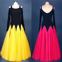 Индивидуальный заказ высокого качества для взрослых бальное фокстрот быстрый шаг Танго современный галоп Танго вальс-конкурс танцевальное платье