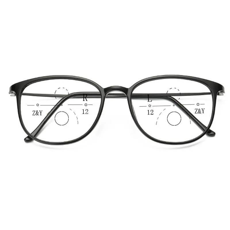 

Women Style Progressive Reading Glasses New Design Fashion Full Rim Round Presbyopia Eyewear for Women culos de leitura progres