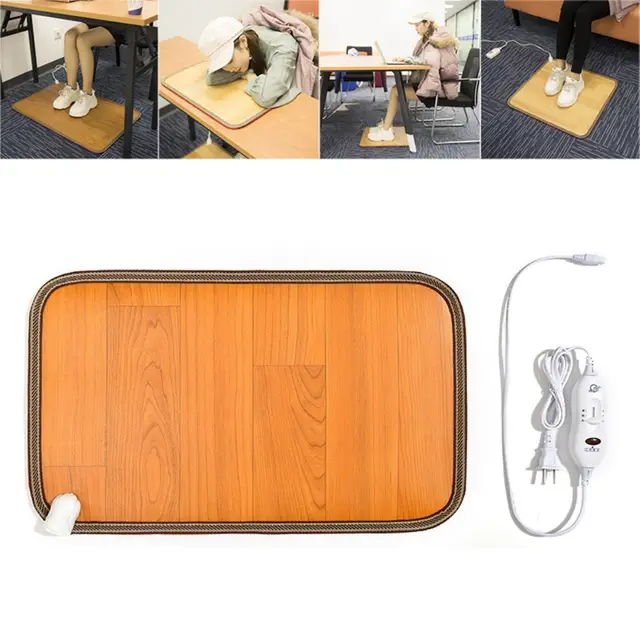 Foot Feet Warmer Electric Heating Mat Office Warm Feet Thermostat