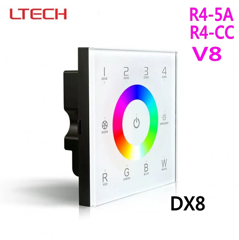 DX8 DMX RGBW Controller Wall mouted Led Touch Panel DMX512 Control 2.4G