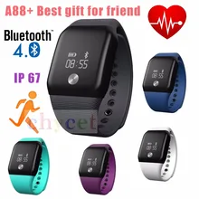 Последние Смарт-браслет модные спортивные SmartBand Bluetooth 4.0 водонепроницаемый сердечного ритма Мониторы активно Фитнес трекер сна Мониторы