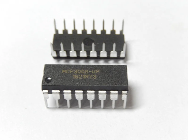 

1PCS MCP3008 DIP16 MCP3008-I/P DIP-16 DIP SPI serial interface IC analog to digital converter