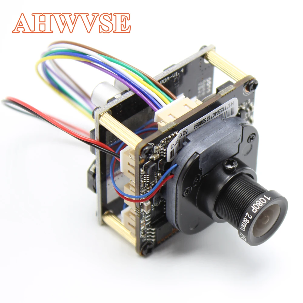 

AHWVE CCTV IP Camera module H.264 1080P POE Board With lan cable board NVSIP CMOS Full HD ONVIF P2P