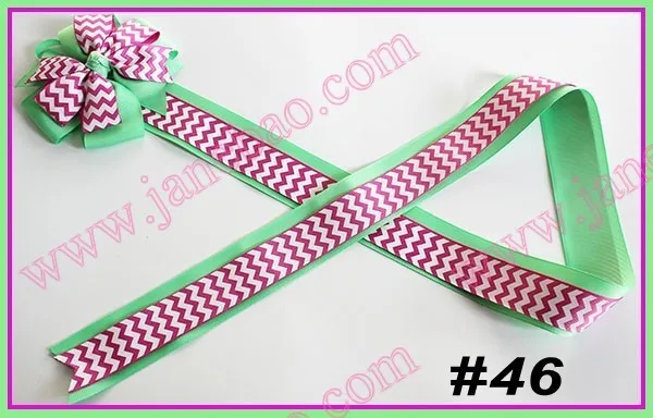Новые 90 шт смешанных цветов 36 ''модные ленточки с бантиками для банты из бутика funky Луки