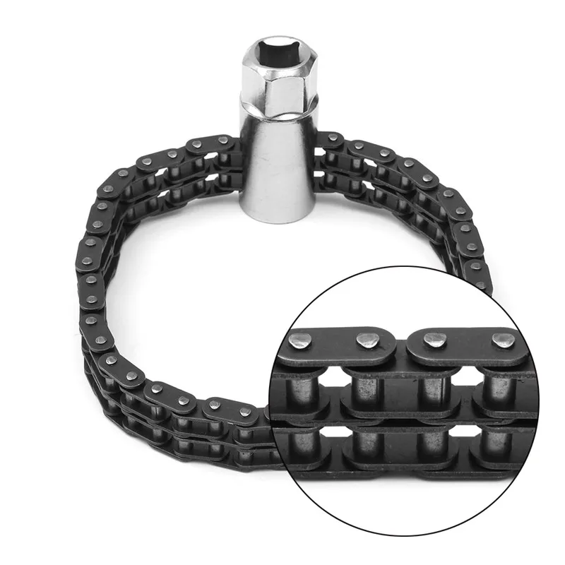 

Allen Key Chain Type 44-section Telescopic Double Chain Machine Filter Plate Hand Water Oil Grid Filter Wrench With Deep Socket