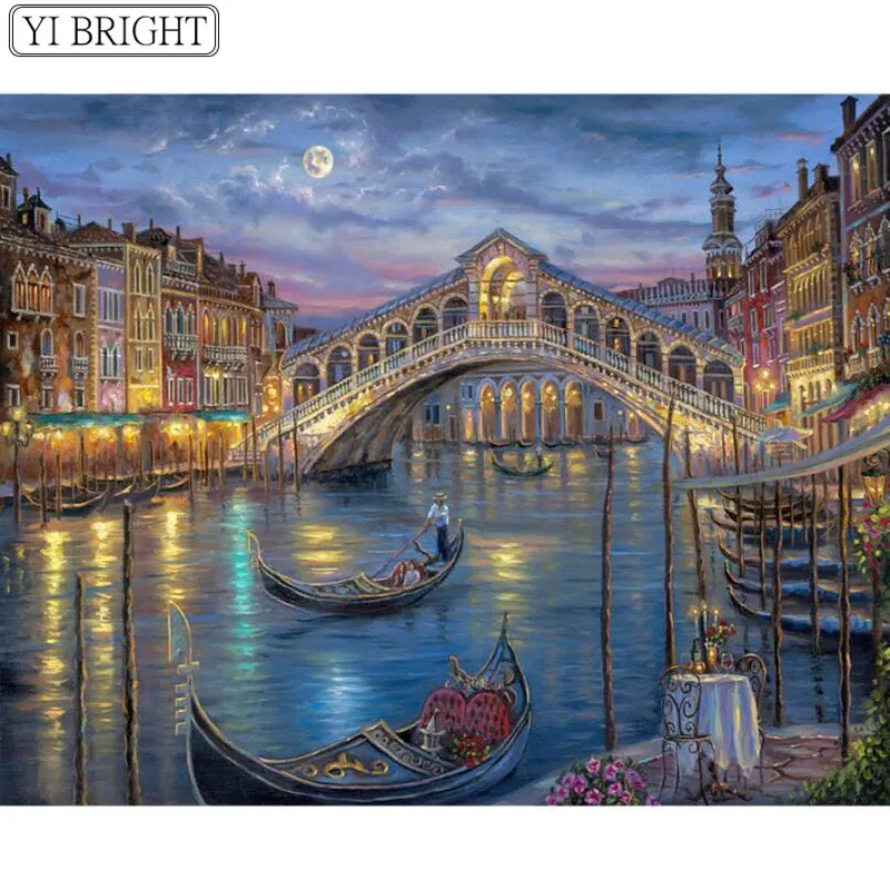 Scenery-tree-landscape-village-train-DIY-Crystal-full-drill-square-5D-diamond-painting-cross-stitch-kit