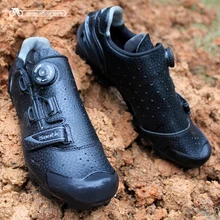 Santic Men Cycling MTB Shoes Cycling MTB Shoe for Athletic Racing Team Bicycle Shoes Breathable Cycling Clothings S12025H