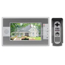 DIYSECUR New Home Color Video door Phone Doorbell Intercom System 7 inch LCD Monitor Hand Free Waterproof IR Camera SY812M11