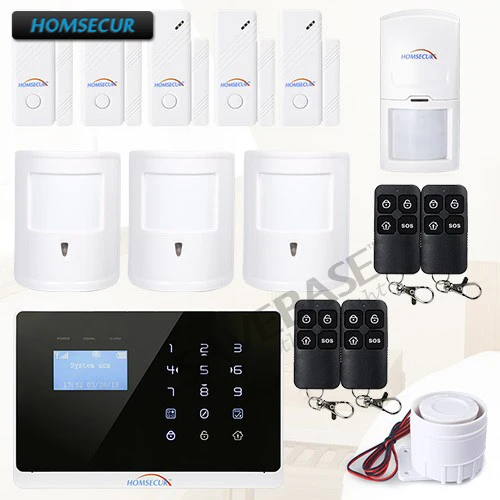 

HOMSECUR WirelessApp GSM SMS HomeSecurityAlarmSystem+Pet Friendly Sensors+Door Sensor Inspection Function(EN&FR Menu adjustable)