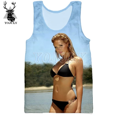 Vest YOJULY унисекс модные 3d печати Топы Для мужчин Для женщин летние пляжные спортивные Фитнес Повседневное уличной сексуальные красоты модель жилет VE02 - Цвет: Vest