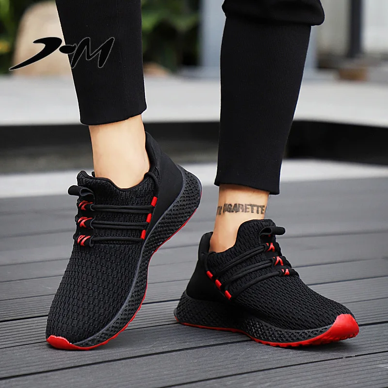 

JiMing new fashion outdoor men's casual shoes adult comfortable mesh shoes2018breathable lightweight men's walking trainer