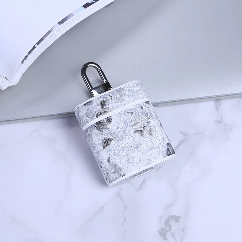 Роскошный кожаный чехол для наушников с принтом Apple AirPods 2 AirPod защитный bluetooth