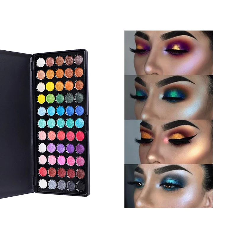 

MISS ROSE 55 Color Eyeshadow Palette Glitter Powder Shimmer Makeup Palette Smoky Matte Shining Eye Shadow Cosmetics Party Makeup
