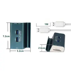 Кардридер 5 Гбит/с Multi USB Combo High speed 3 порта мини легкий портативный USB 3,0