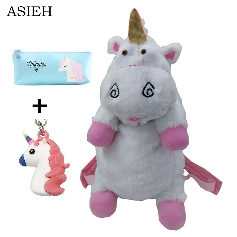 

Female animal backpack 3D Unicorn Backpack Schoolbag Kid's doll backpack mochila unicornio mini school bags bolsos animales