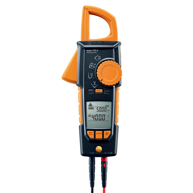 

Testo 770-2 Clamp meter Auto AC/DC and large two-line display 0590 7702
