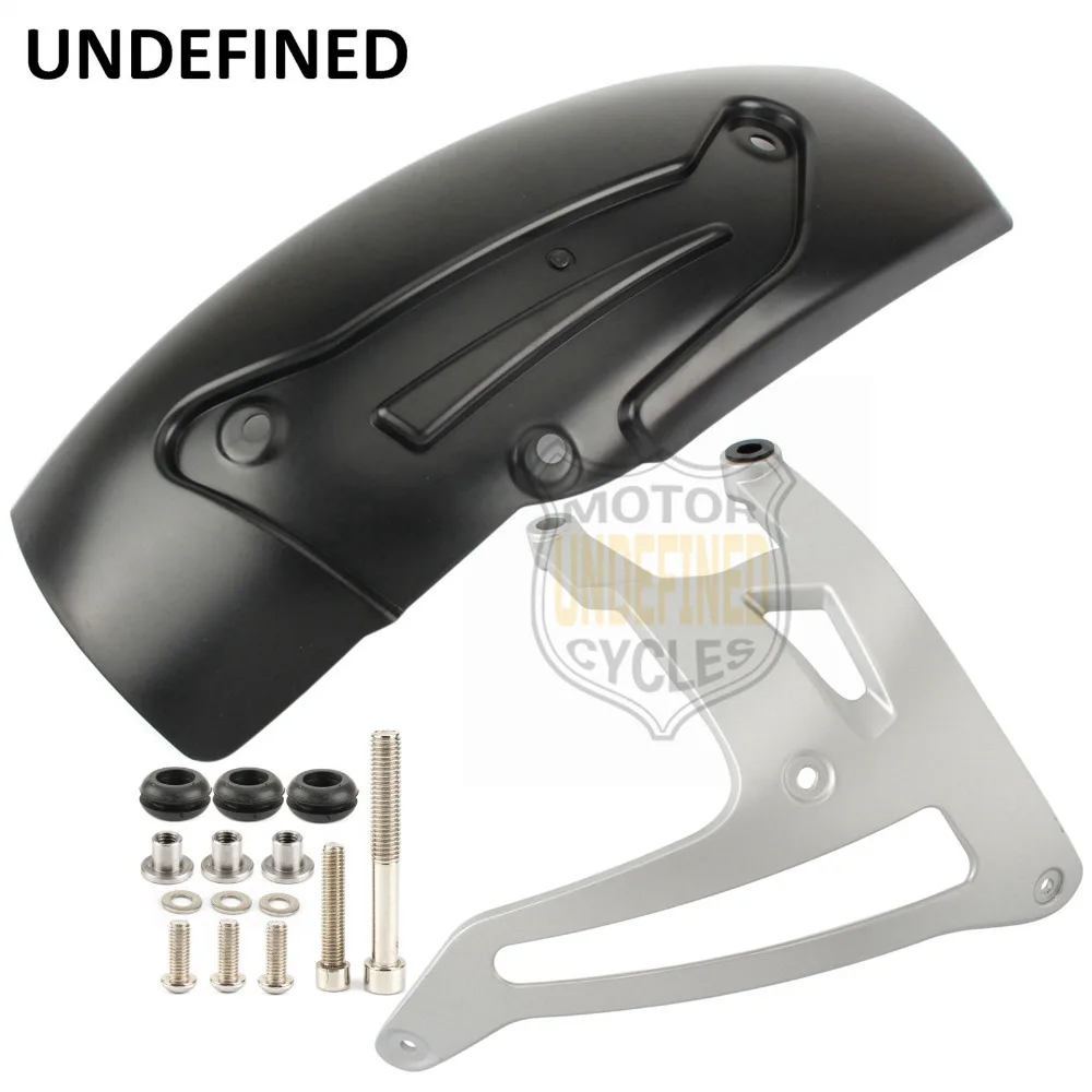 Black Silver Motorcycle Fender Wheel Hugger Mudguard Rear Fender Splash