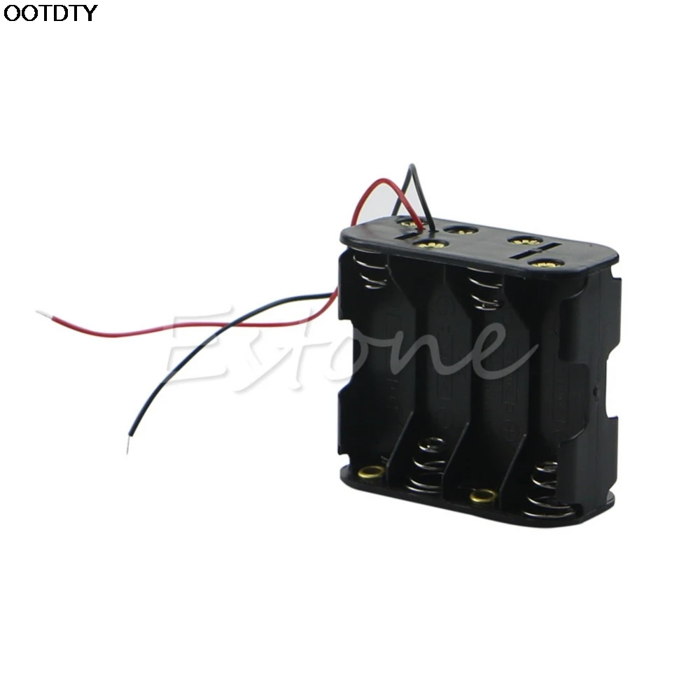 Hot New 12V Battery Clip Slot Storage Holder Box Case For 8pcs AA Batteries new hot |