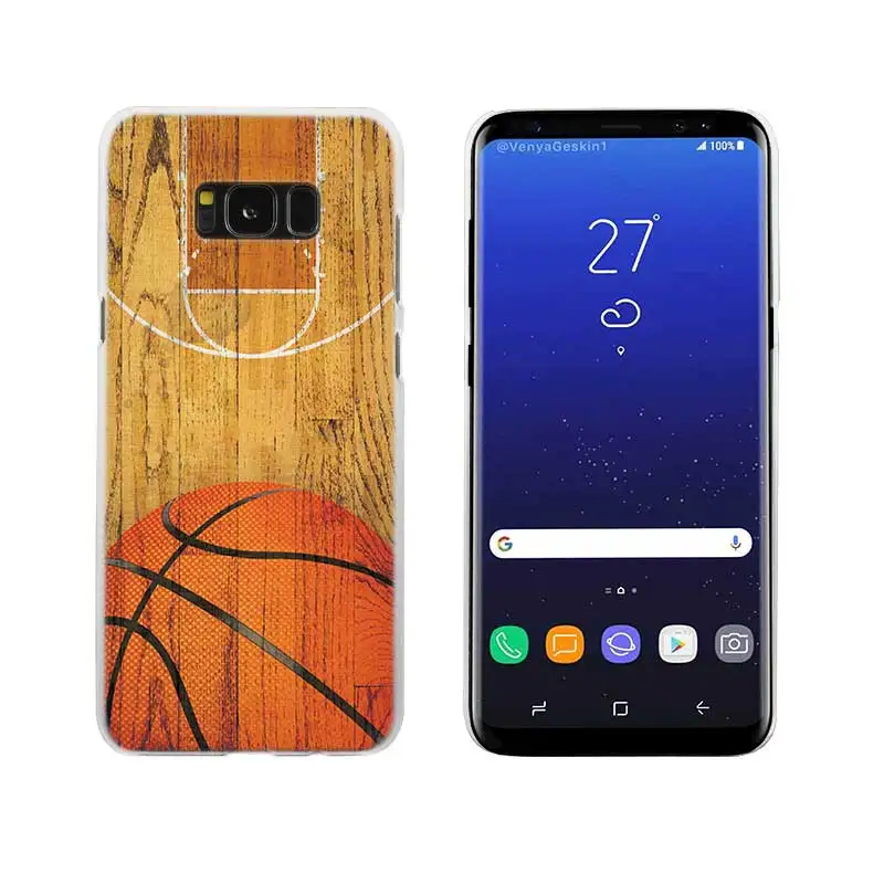 Sheli Баскетбол темный прозрачный Note 10 9 pro Жесткий чехол для samsung Galaxy S4 S5 S6 S7 S8 S9 Plus Edge Mini s10 lite - Цвет: 12
