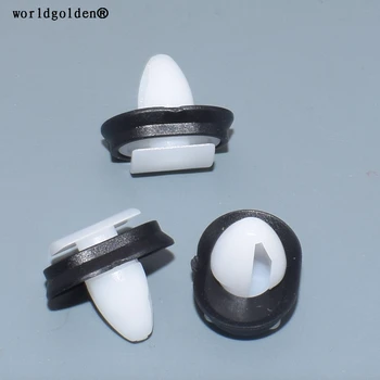 

worldgolden 100pcs plastic clip Trim Strip Retaining Clip for Fiat 71728806 for Citroen 856543