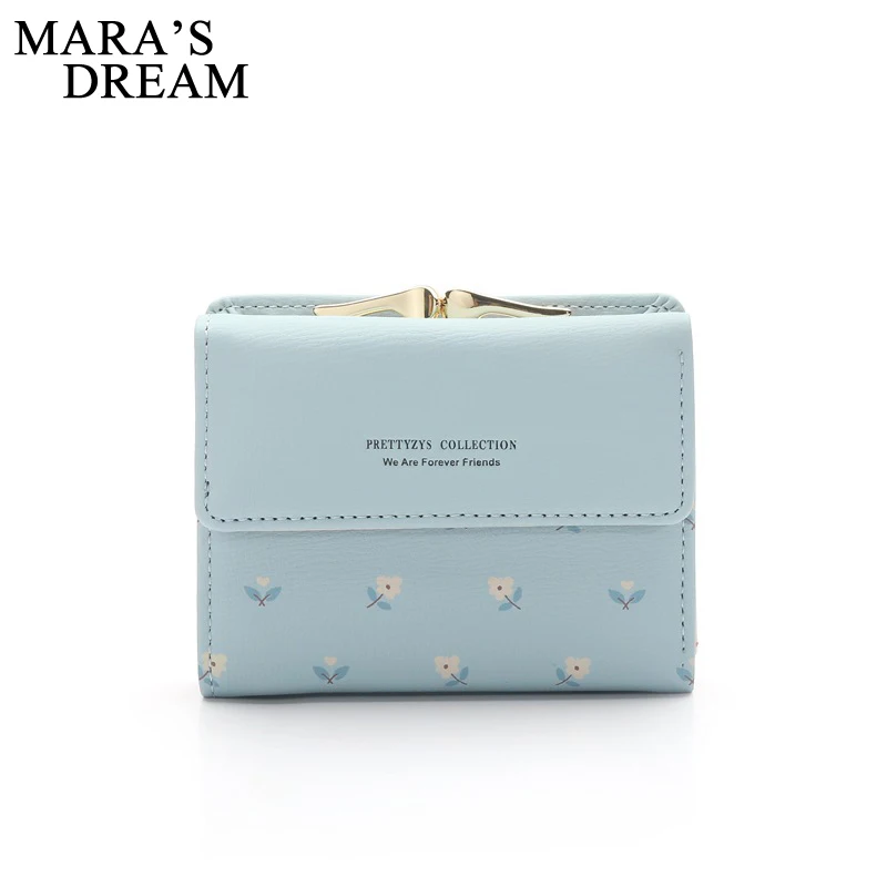 

Mara's Dream Latest Women Floral Leather Wallet Fashion Short Zipper Hasp Purse Money Phone Card Holder Coin Pocket Carteras Sac