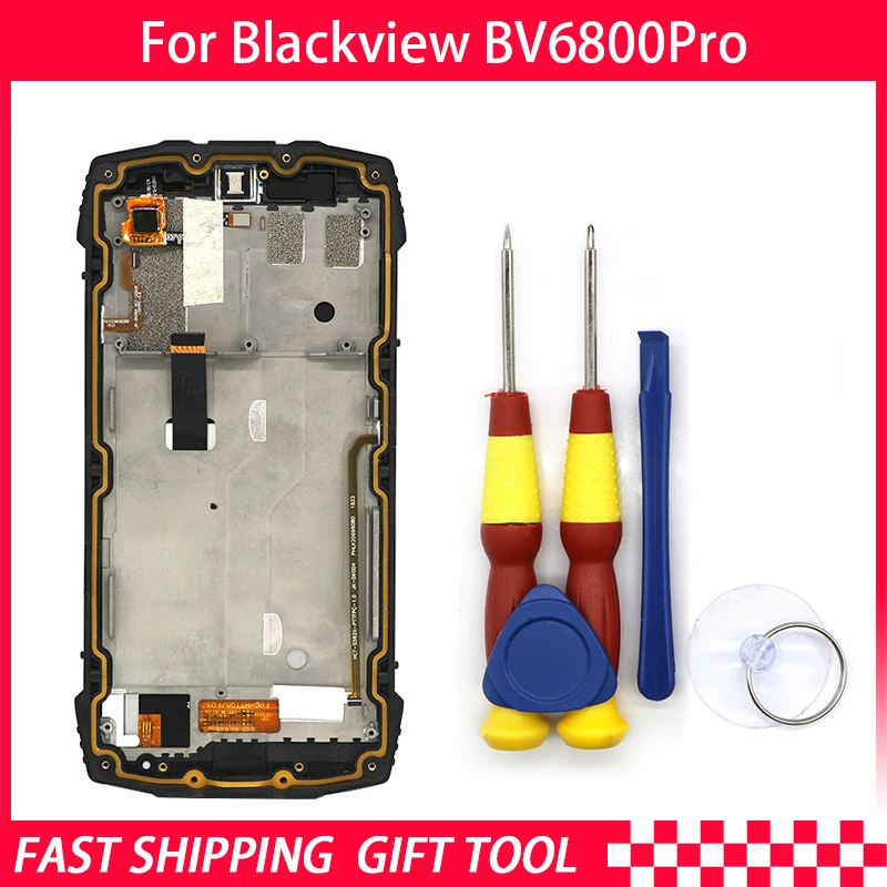 Новый ЖК дисплей с сенсорным экраном для Blackview BV6800 Pro дигитайзер в сборе рамкой