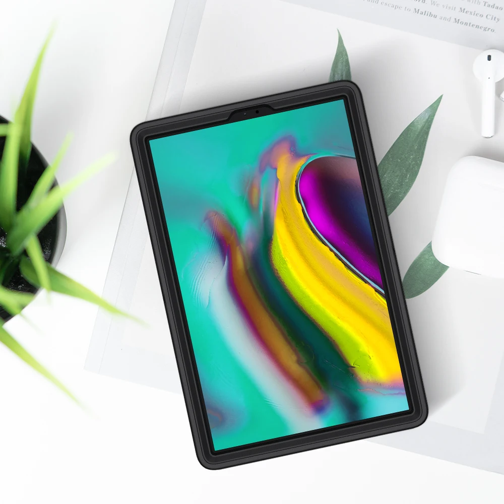 Чехол для планшета samsung Galaxy Tab S5e 10,5 T720 T725 4 в 1 pc+ TPU противоударный защитный чехол с подставкой и ремешком на руку