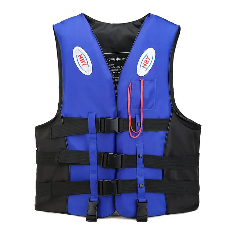 Профессиональный спасательный жилет для детей и взрослых, отражающий Регулируемый жилет, куртка с ремень со свистком для плавания - Цвет: M