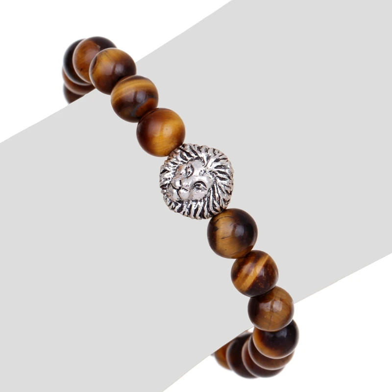 2016 Fashion Lion bracelet lucky Beads Bracelets tiger eye For Women