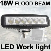 Tkeapl THTMH противотуманная фара 6 дюймов 18 Вт светодиодный рабочий свет бар прожекторный дальний фонарь внедорожный 4WD