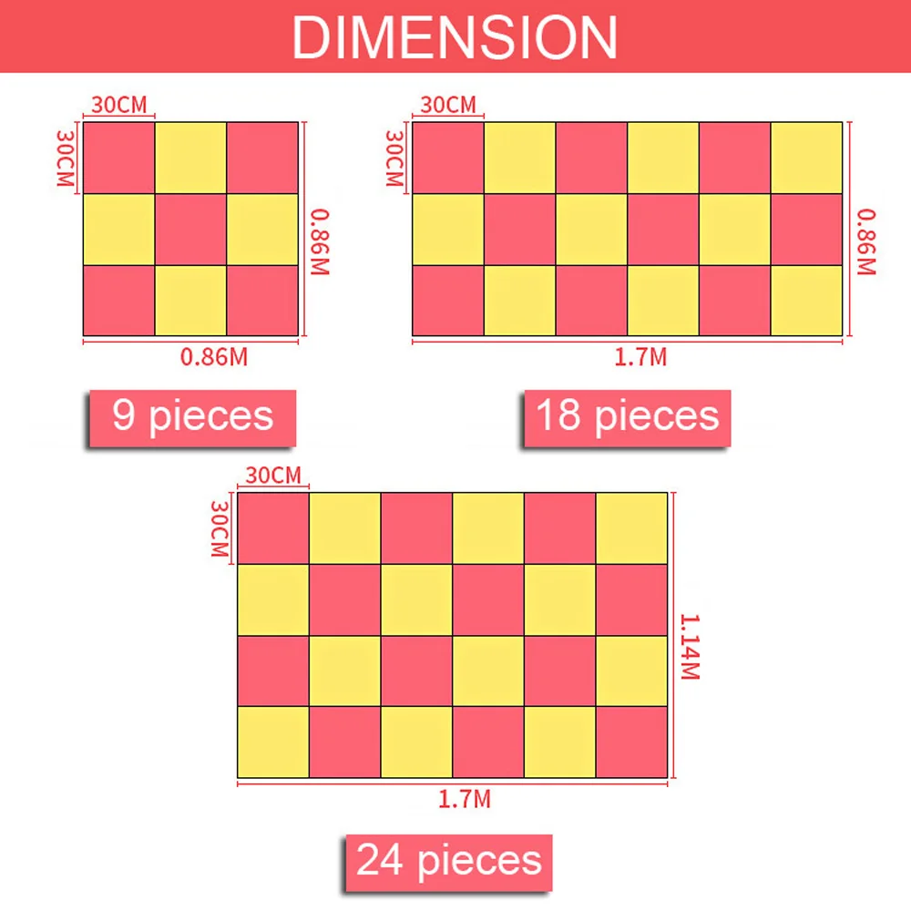 Esteira para Crianças à Prova Espuma Quebra-cabeça Dwaterproof Água Macio Educacional Gym Playmat Crianças Tapete Tapee Bebe 9 Pçs 30x30cm Eva Mod. 254732 5 Brinquedos e hobbies