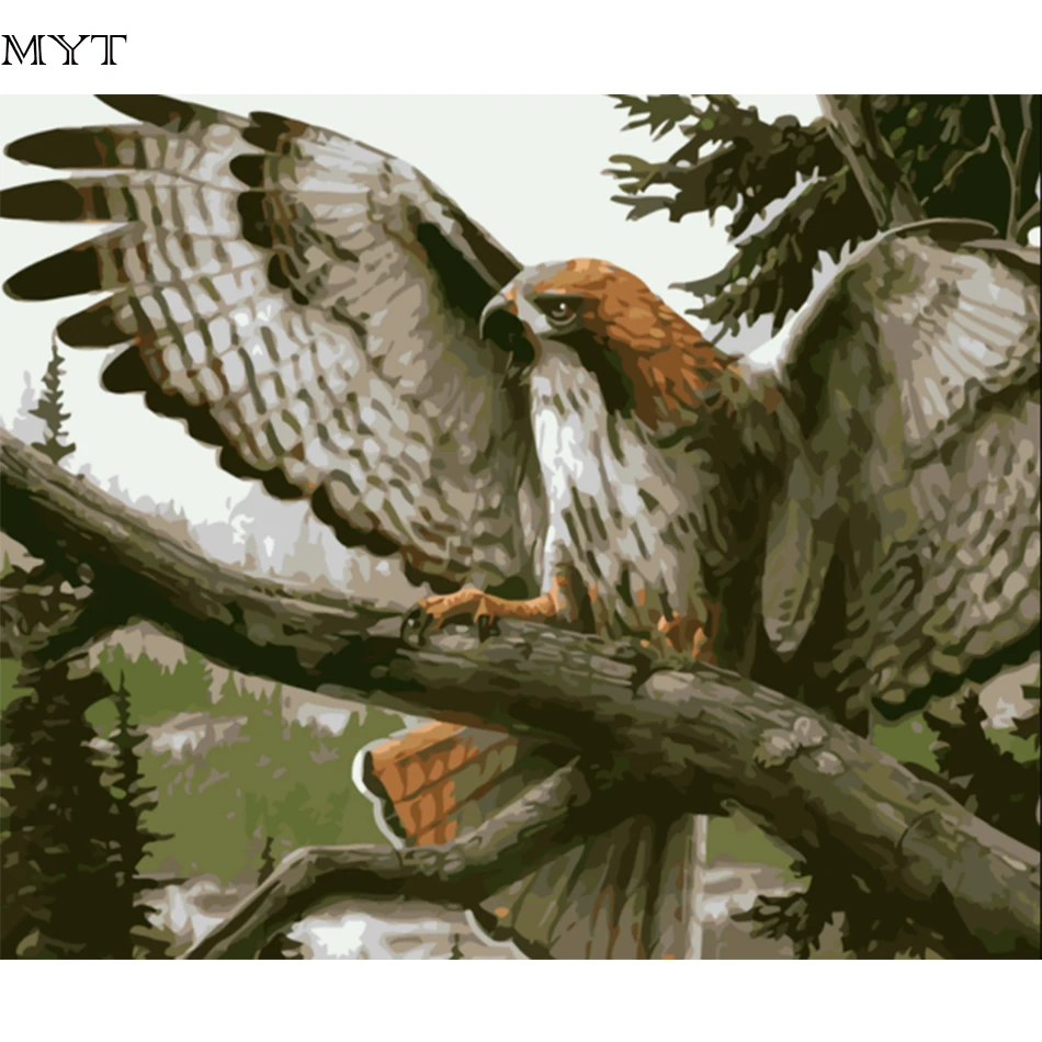 Aigle Coloriage Achetez des lots Petit Prix Aigle Coloriage en Mur décor aigle diy peinture l huile landscap image par numéros toile adulte coloration