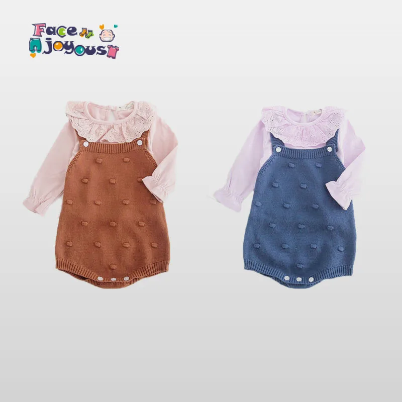 Трикотажная детская одежда Осень Одежда для новорожденных малышей Jumpuit Одежда для новорожденных мальчиков комбинезоны для малышей комбинезон для девочек