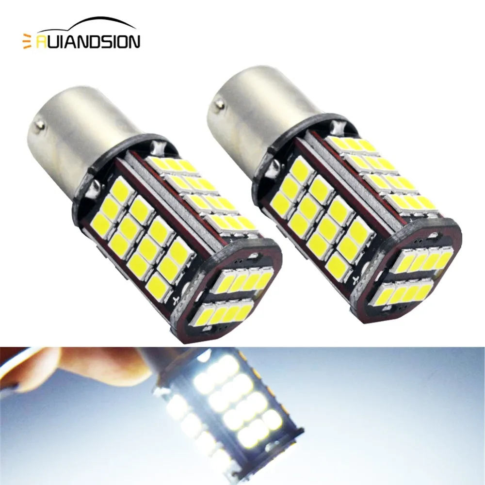 

2PCS 0.38A 1156 BAU15S LED Light White Reverse Parking Lamp Bulb 6V 10-30V Motorcycle LED 2835 SMD Car Auto Light Source Backup