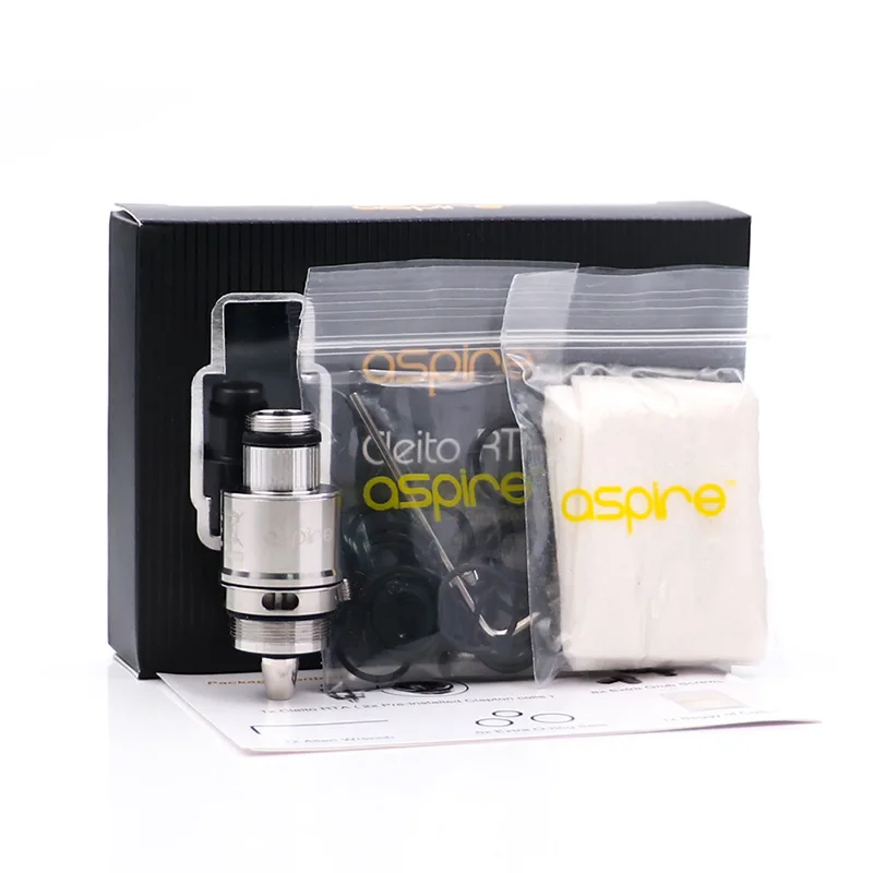 

In stock Vape tank Aspire Cleito RTA dual coil velocity-style deck Electronic Cigarette accessory for Aspire Cleito RTA Tank