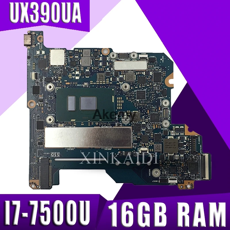 

UX390UA Laptop Motherboard for ASUS ZenBook UX390U UX390UA UX390UAK Mainboard tested working with I7-7500U cpu 16GB RAM