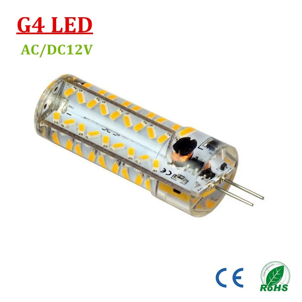 50 упак. 4 Вт AC/DC12V 500lm яркий G4 лампы светодиодные фонари 81led SMD3014 g4 База светодиодные лампы не затемнения 50 Вт лампа накаливания эквивалент