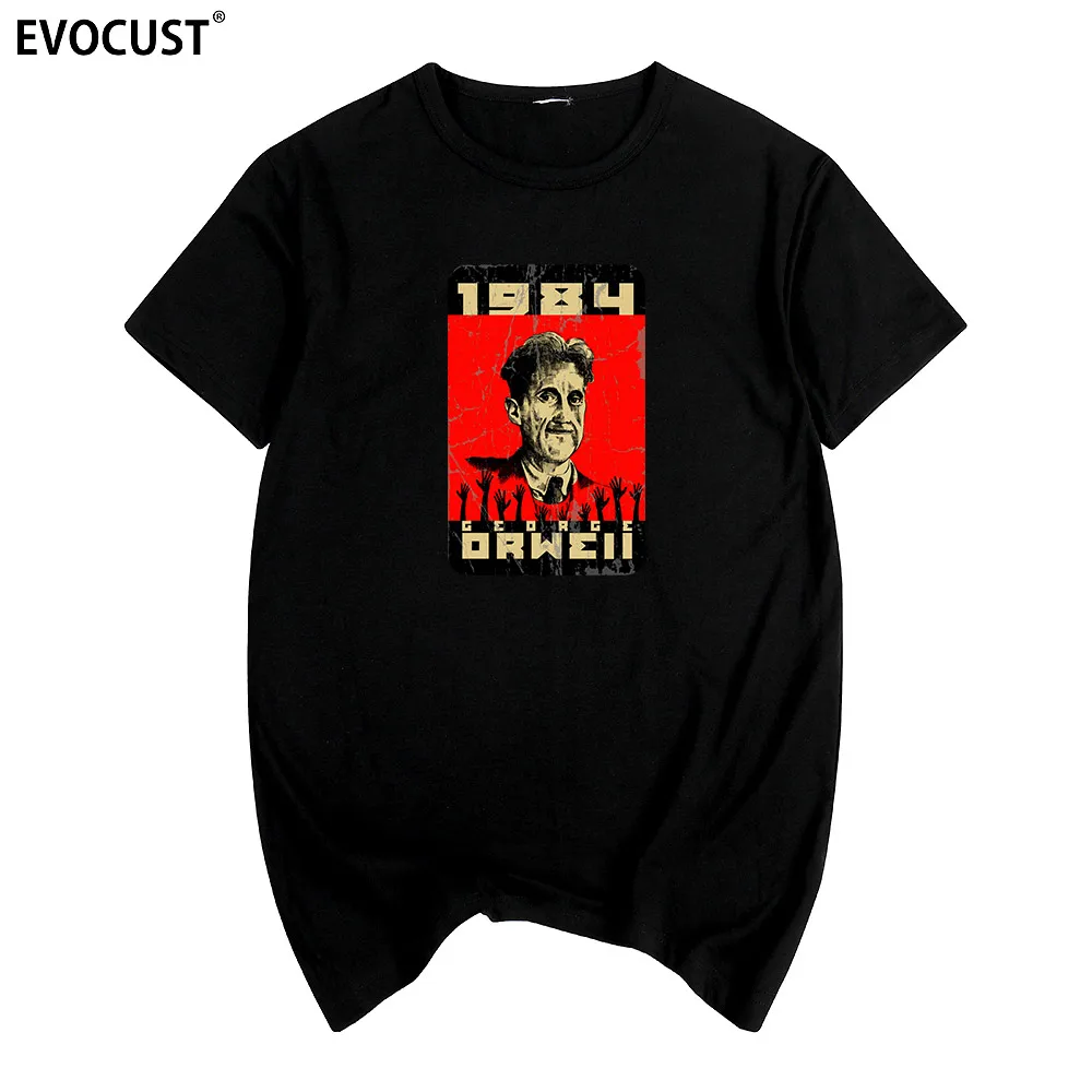 

big brother George orwell 1984 LOGO VINTAGE Summer print T-shirt Cotton Men T shirt New women TEE