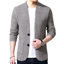 Sweater Cardigan Men's 2019 Spring and Autumn New Single-breasted Slim Wool Knit V-neck Cardigan Jacket High Quality Sweater Cardigan Men's 2019 Spring and Autumn New Single-breasted Slim Wool Knit V-neck Cardigan Jacket High Quality
