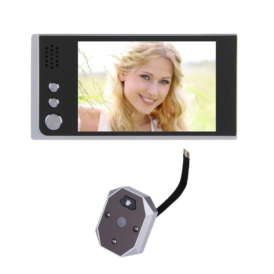 

3.5 inch LCD peephole door camera IR Night vision 2.0 M pixels camera Taking+Viewing Photos 3AAA battery wireless door peephole