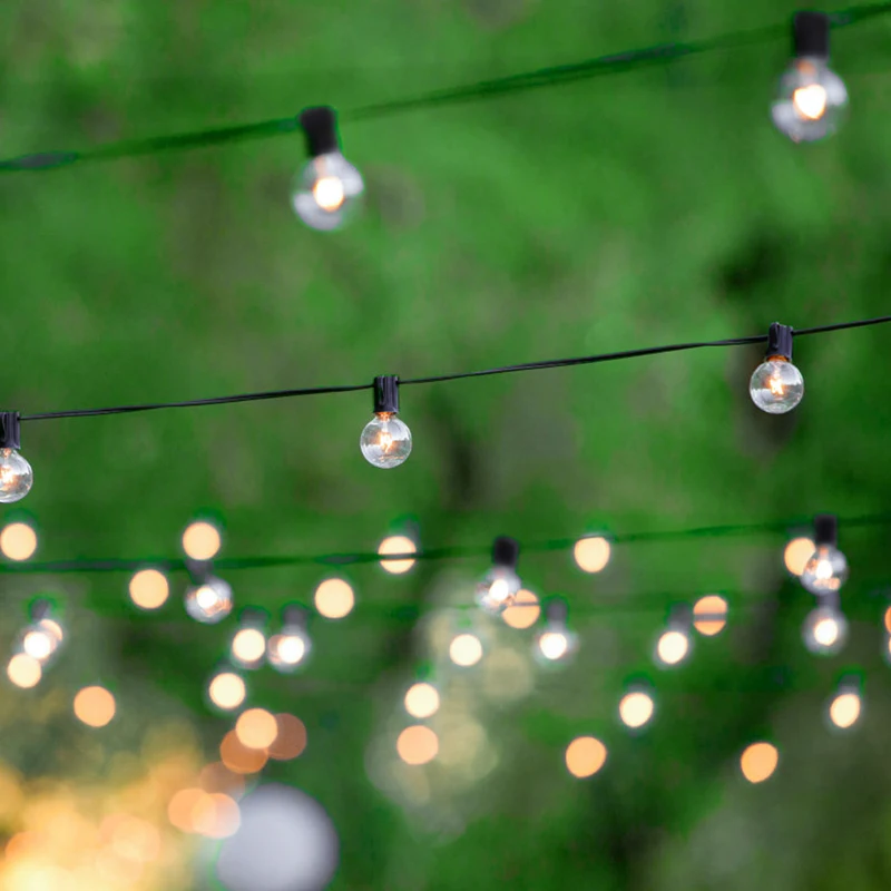 

LED String Lights Bulbs G40 25ft Waterproof Indoor Outdoor Lighting Decoracion for Holiday Christmas