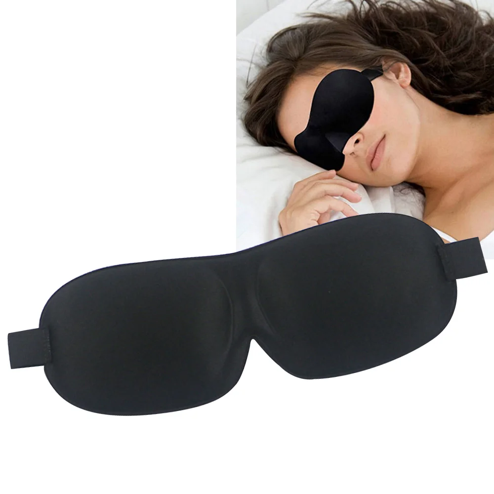

Dropshipping 3D Sleep Eyes Mask Ultra-soft Breathable Fabric Eye Masks Portable Blindfold Sleeping Eyeshade Cover Eye Care