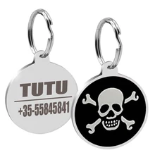 Щенок Анти-потерянная собака ID бирка персонализированные собаки кошки Именные Бирки Для домашних животных Ошейники Ожерелья Выгравированный питомец именная табличка аксессуары для собак