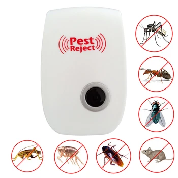 

Electronic Ultrasonic Pest Repeller Mosquito Rejector Pest Repeller Reject Rat Mouse Repellent Anti Rodent Bug Reject