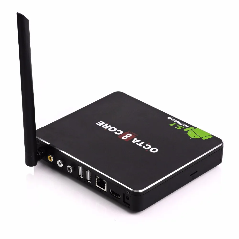 Android ТВ сетевая Smart коробка OCTA 8 ядра RK3368 64 укус 1 ГБ + ГБ/2 16 WI FI Bluetooth Media Player Декодер