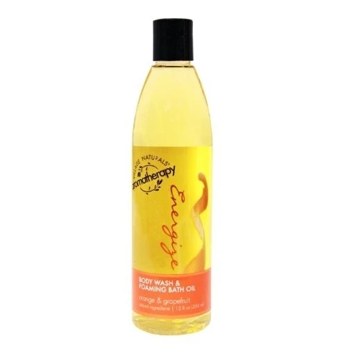 Village Naturals Aromatherapy Energize Body Wash and Foaming Bath Oil 12oz (12)
