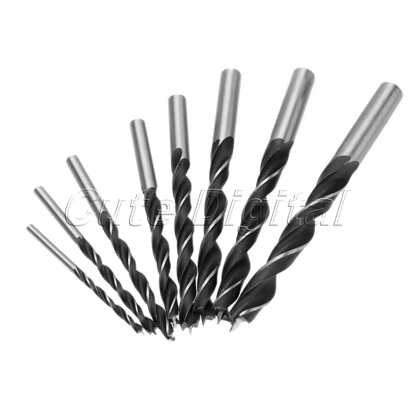 8pcs Woodworking Tools Drill Bits Carpentry Tapered Countersink Screw