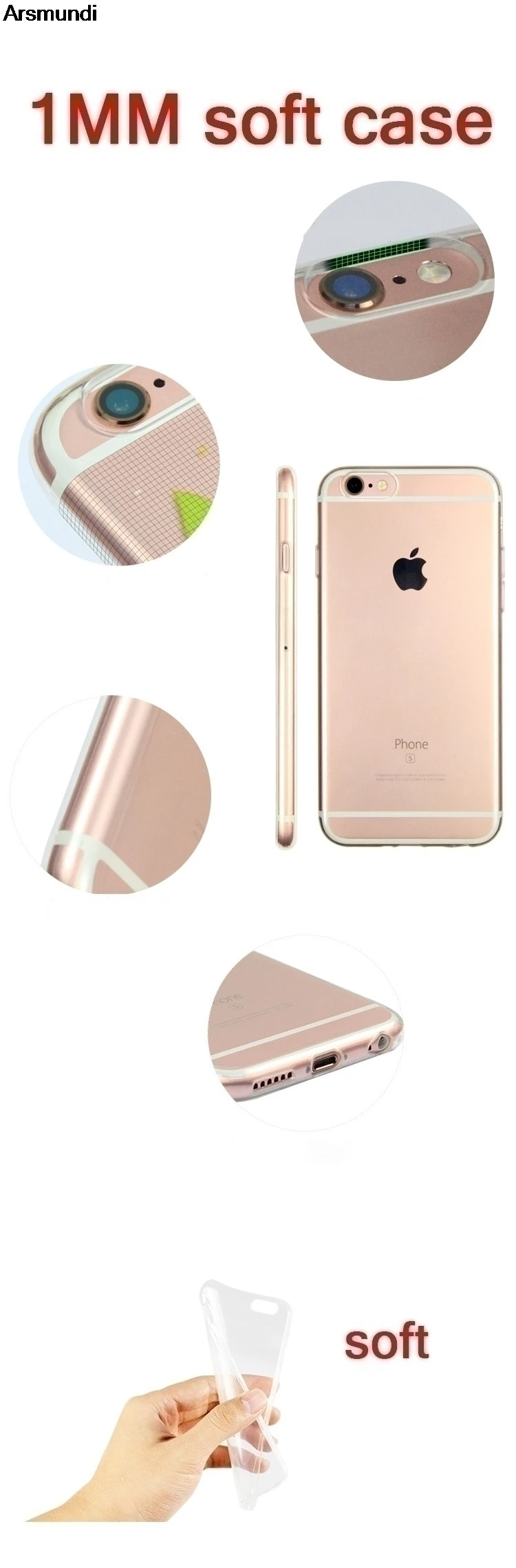 Чехол для телефона Arsmundi с милыми крипером и эндерменом для iPhone 4S 5C 5S 6 s 7 8 Plus 8 Plus X Чехол кристально чистый мягкий TPU чехол S