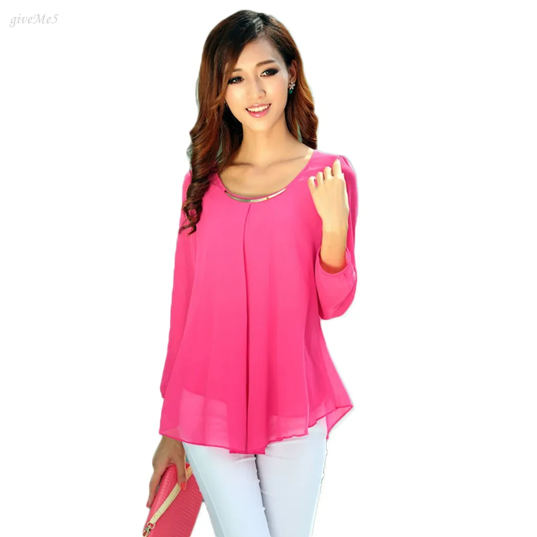 chiffon evening tops